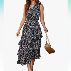 Floral Black Maxi Dress
